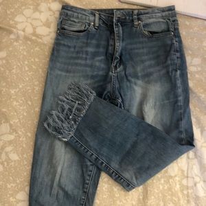 Forever 21 frayed jeans
